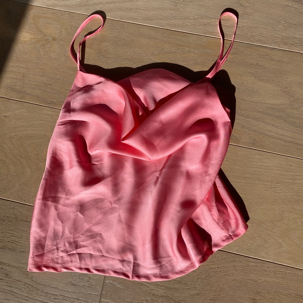 Nasty Gal Silk Cowl Neck atop